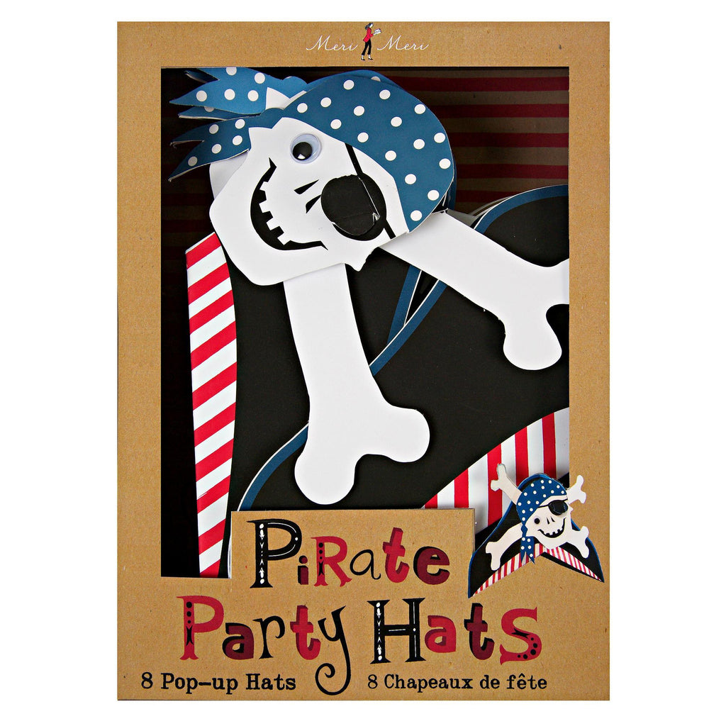 Sombreros de Pirata Ahoy - 8 pzas.