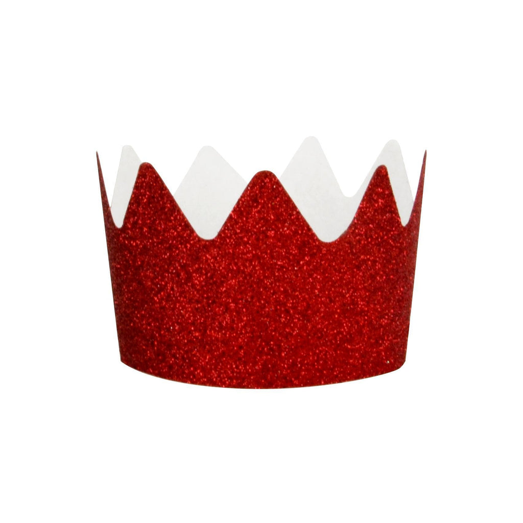 Corona Roja con Brillantina - 8 pzas.