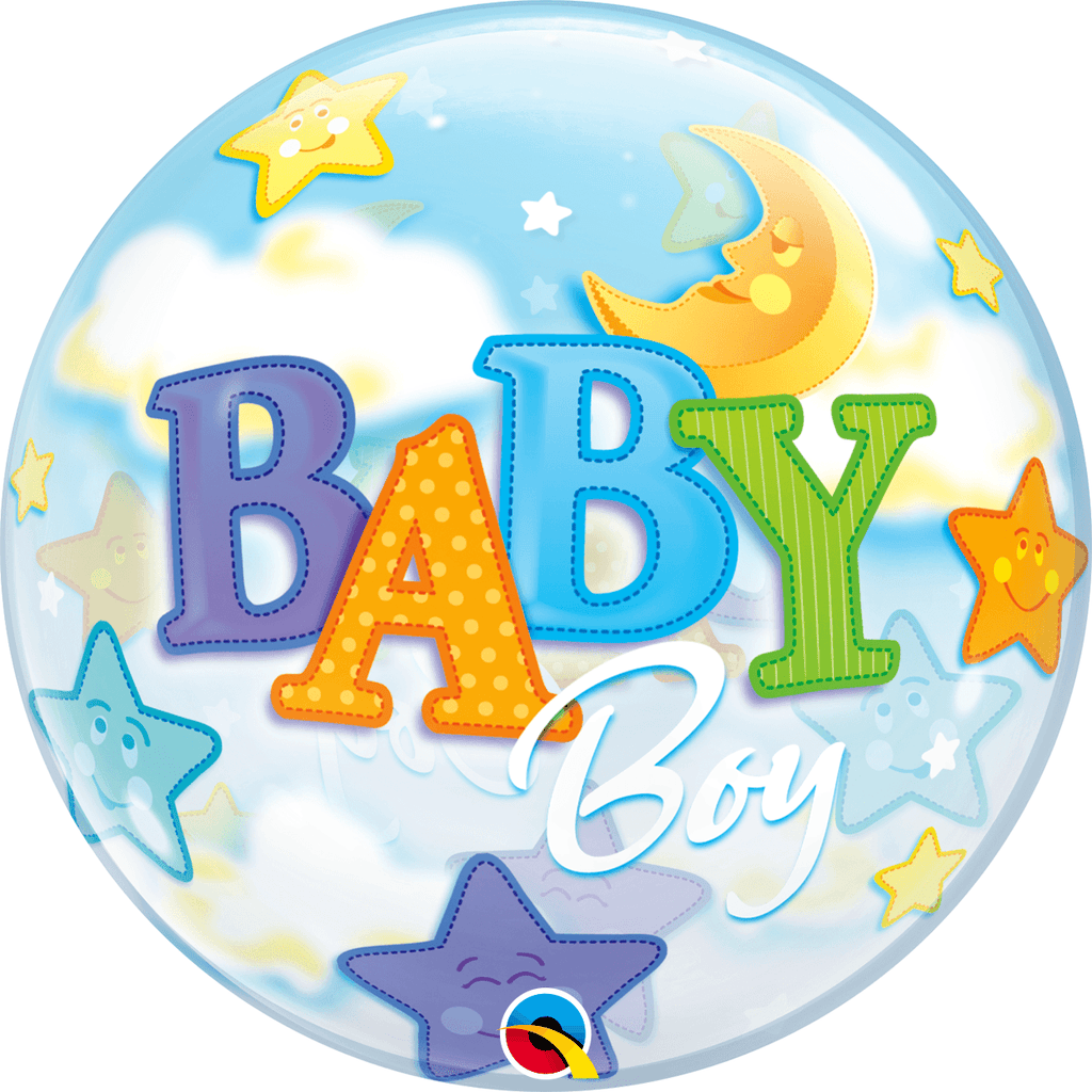 Burbuja Sencilla Baby Boy Luna y Estrellas - 1 pza.