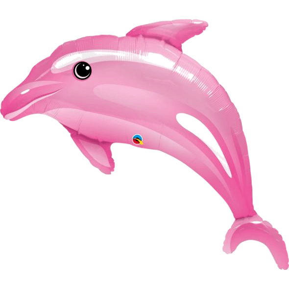 Globo Metálico Delfin Gigante Rosa - 1 pza.