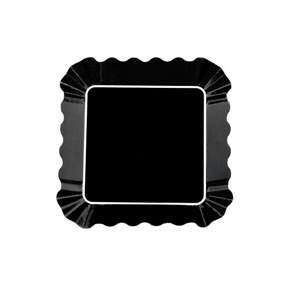 Appetizer Plate Pequeño Color Negro - 12 pzas.