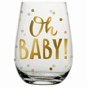 Vaso de Vino Oh Baby Confetti 20oz - 1 pza.