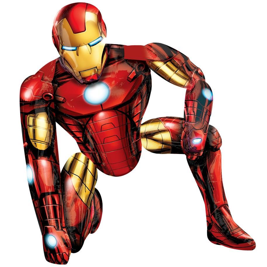 Globo Metalico Airwalker's Avengers Iron Man - 1 pza.