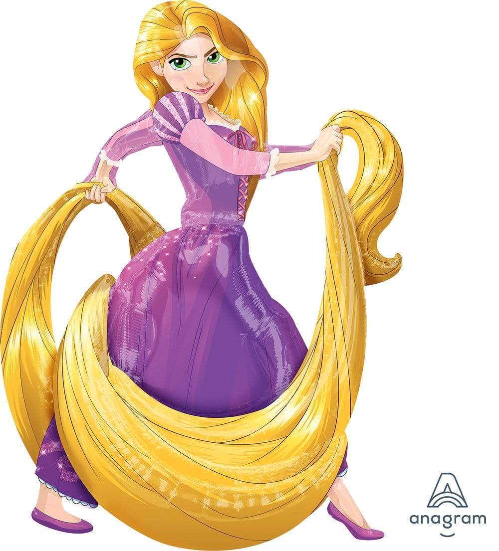 Globos Metalico De Princesas Disney Rapunzel 73cm Kit 5pz