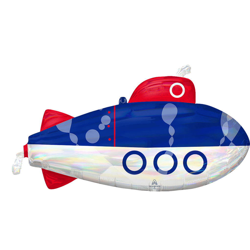 Globo Metálico Submarino 48 cm alto- 1 pza Globos Anagram