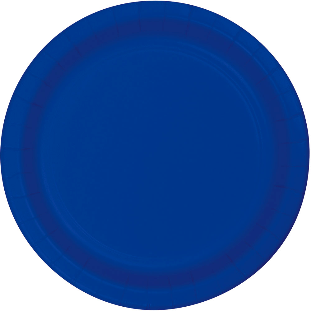 Plato Extra Grande Color Azul Cobalto - 24 pzas.