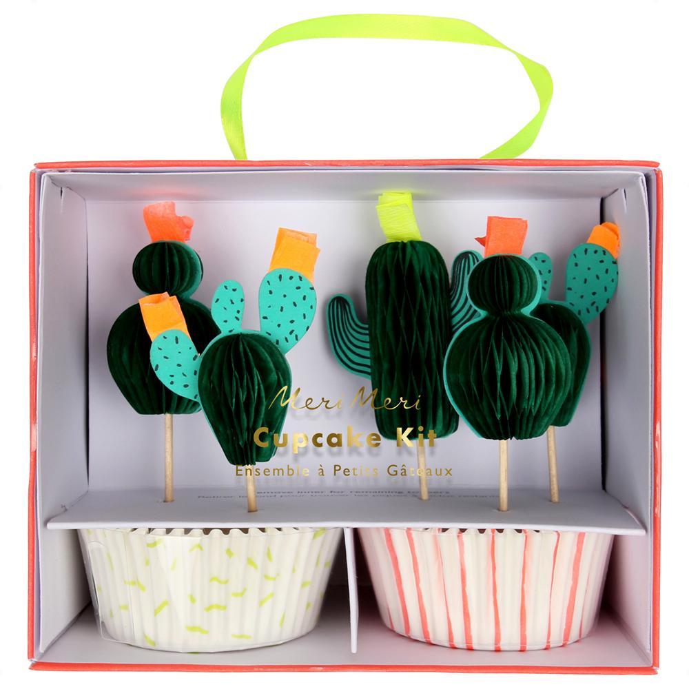 Cupcake Kit de Cactus  - 24 pzas.