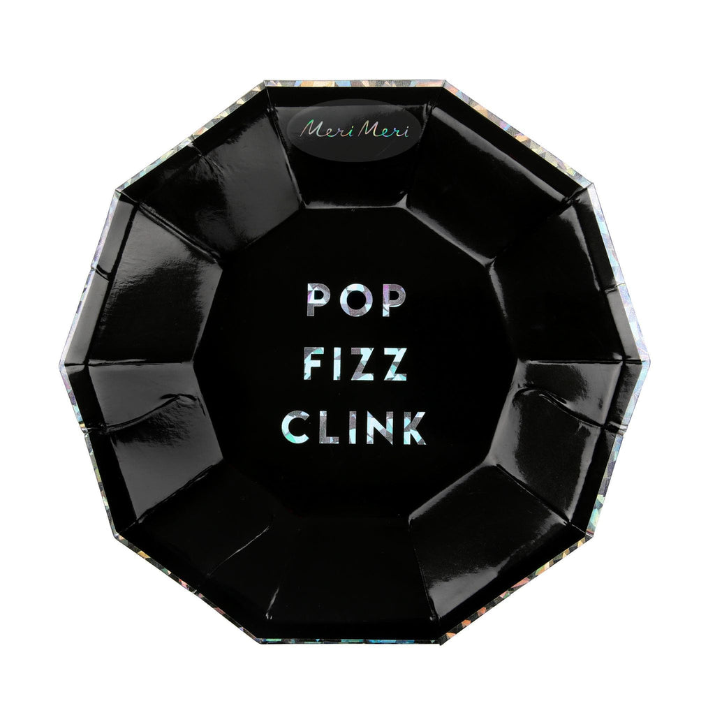 Plato de Postre Pop Fizz Clink - 8 pzas.
