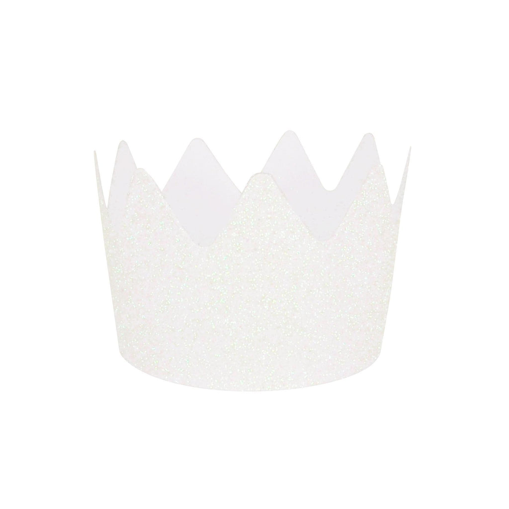 Corona Blanca con Brillantina - 8 pzas.