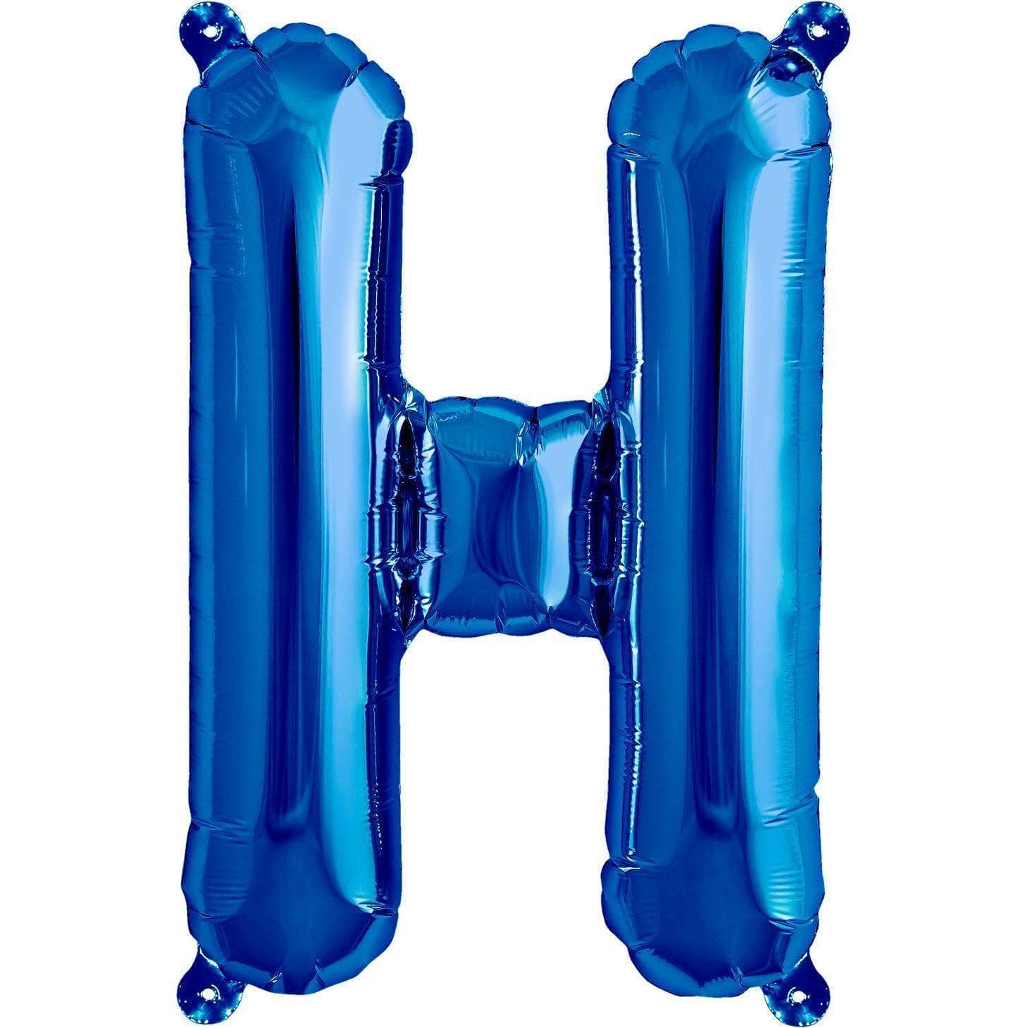 Globos de letras grandes azules de 40 pulgadas, globos de aluminio con  nombre del alfabeto azul, globos de cumpleaños, licenciatura, compromiso