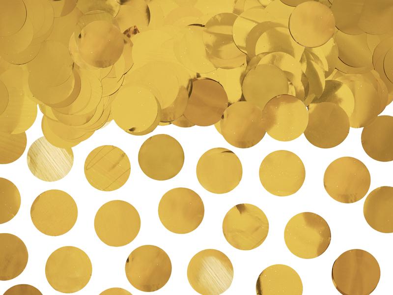 Confetti Circles, gold, 15g.