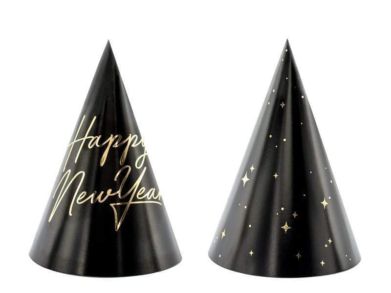 Party hats Happy New Year , 16cm (1 pkt / 6 pc.).