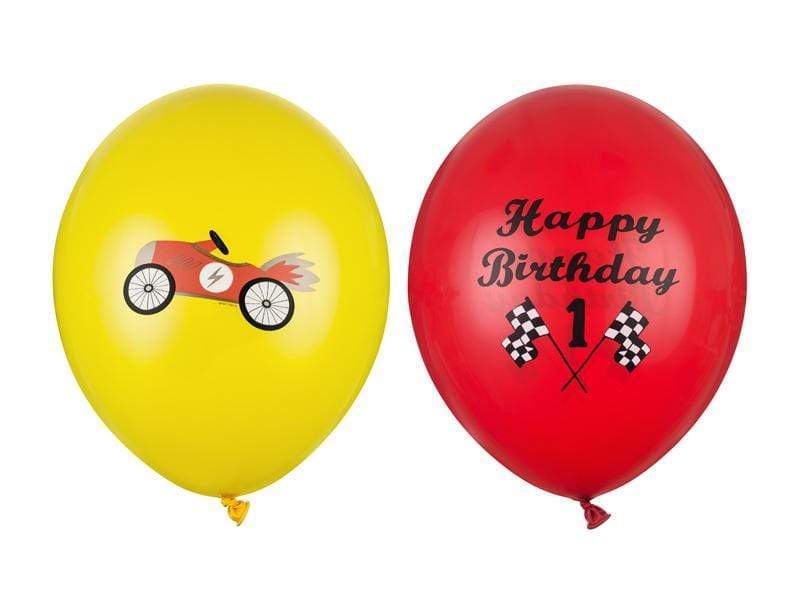 Balloons 30 cm, Happy Birthday, mix - 1 pza Globos Party Deco 