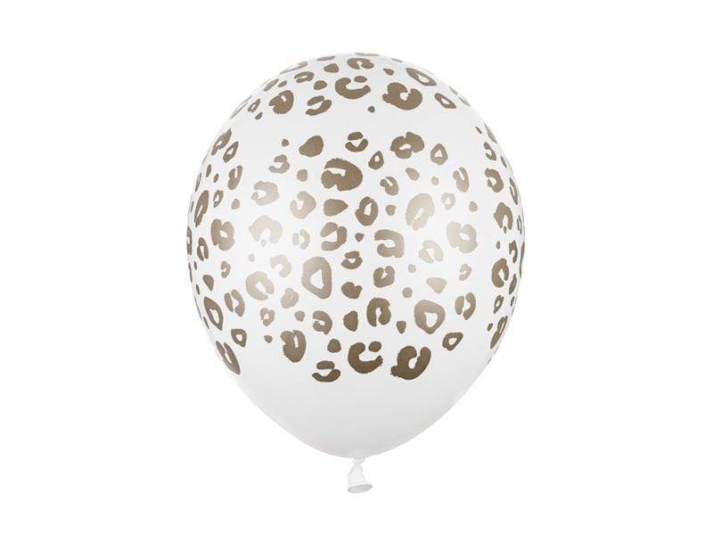 Balloons 30 cm, Spots, Pastel Pure White - 1 pza Globos Party Deco 
