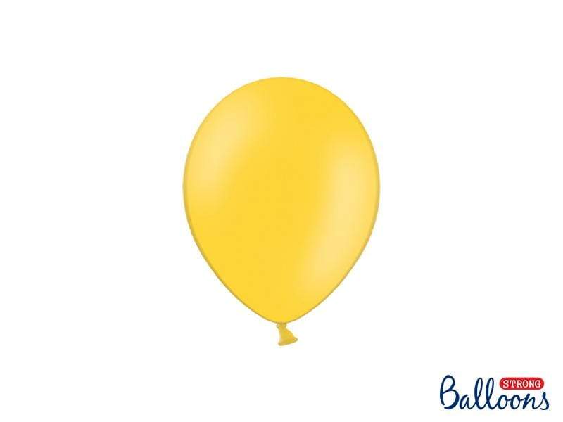 Strong Balloons 12cm, Pastel Honey Yellow (1 pkt / 100 pc.) Globos Party Deco 