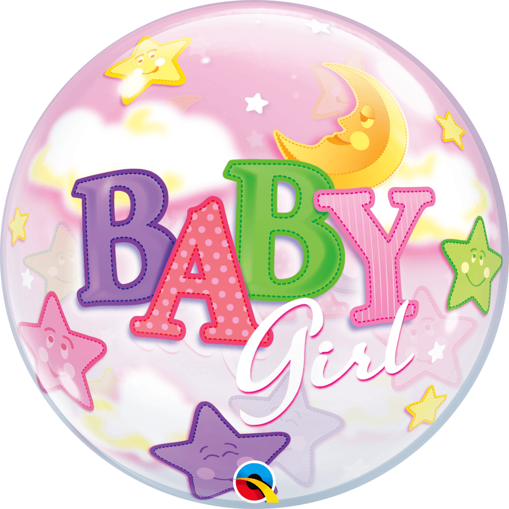 Burbuja Sencilla Baby Girl Luna y Estrellas - 1 pza.