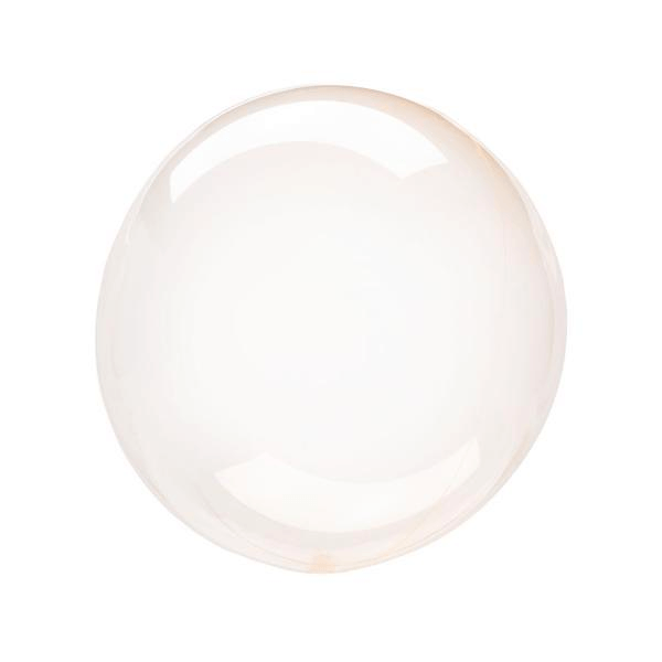 Burbuja Sencilla Cristal Clear Naranja - 1 pza.