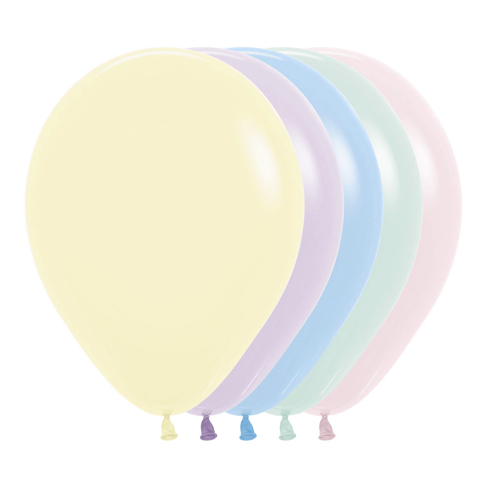 Pack 5 globos 46cm, Surtidos color pastel I – Let's Dream