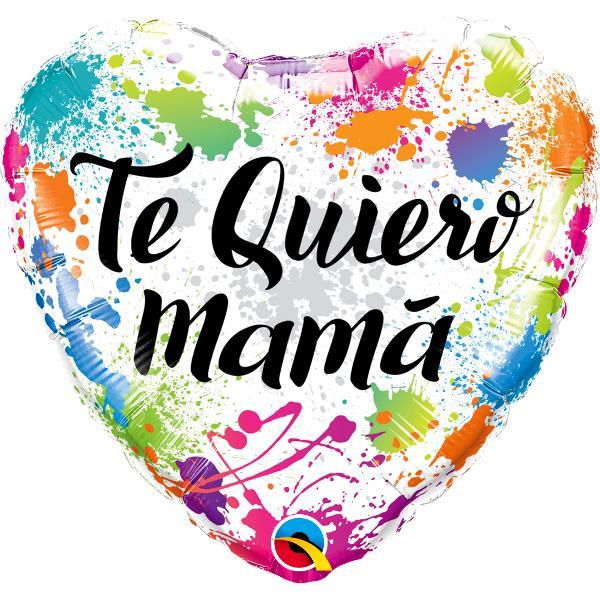 Globo Metálico Corazón ¨Te Quiero Mama¨ - 1 pza.