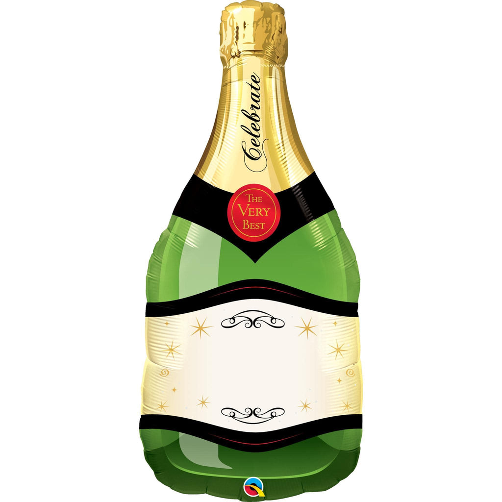Globo Metálico Botella Champagne Verde ¨Celebrate¨ - 1 pza.