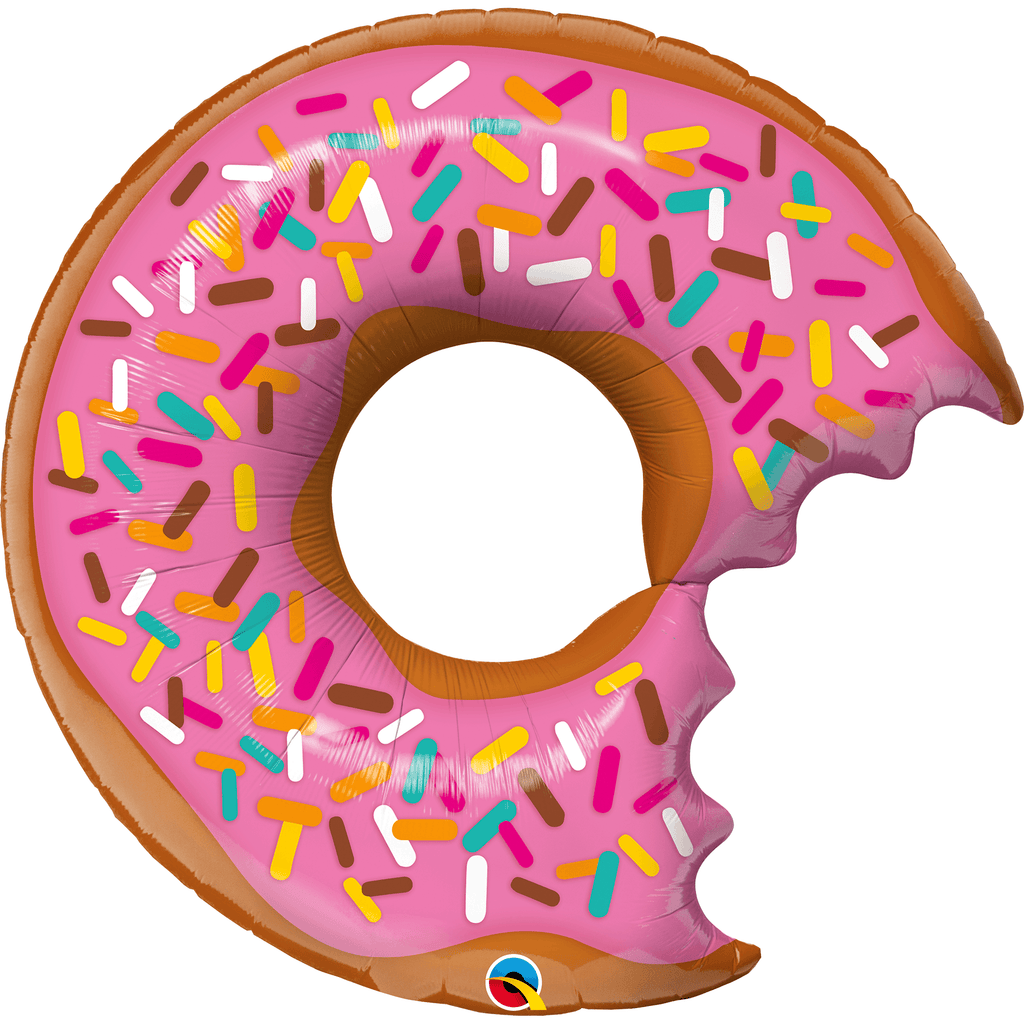 Globo Metálico Gigante Figura Donut y Sprinkles - 1 pza Globos Qualatex 