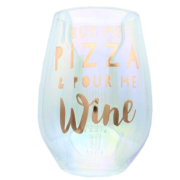 Vaso de Vino  Buy Me Pizza & Pour Me Wine 30oz - 1 pza.