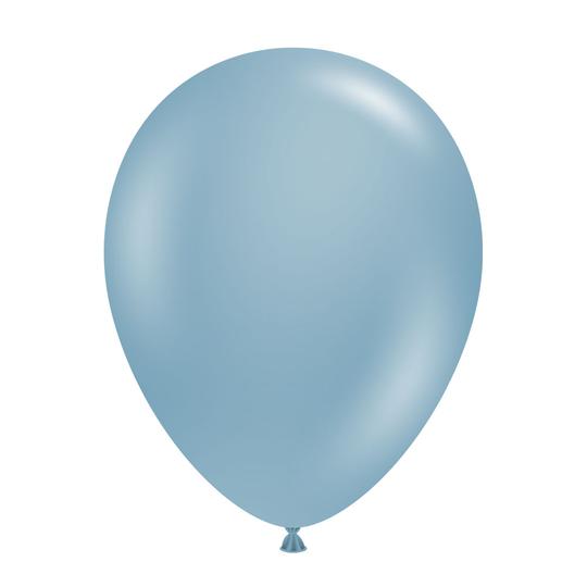 Globo Latex 11" Blue Slate - 1 pza Globos Tuftex Balloons 