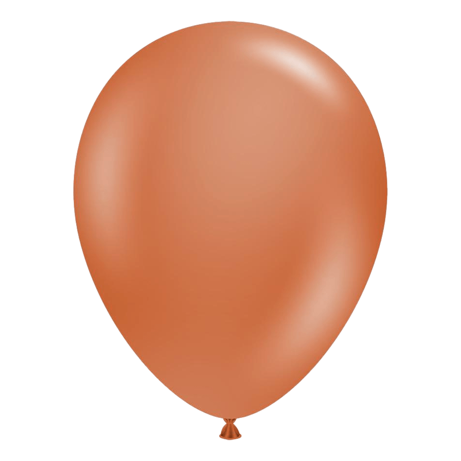 Globo Latex 11" Burnt Orange- 1 pza Globos Tuftex Balloons 