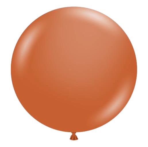 Globo Latex 17" Burnt Orange- 1 pza Globos Tuftex Balloons 