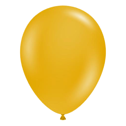 Globo Latex 17" Mustard - 1 pza Globos Tuftex Balloons 