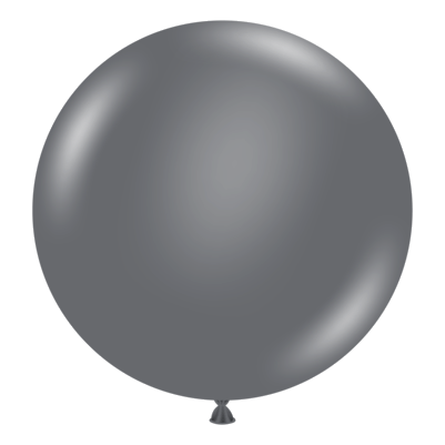 Globo Latex 17" Tuftex Gray Smoke - 1 pza Globos Tuftex Balloons 